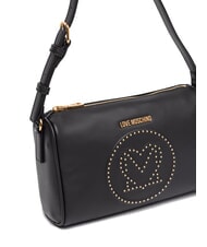 LOVE MOSCHINO LITTLE STUDS Shoulder bag with studs Black - Women’s Bags - 3
