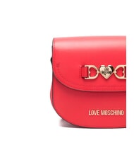 LOVE MOSCHINO LOVE CHAIN Mini shoulder bag red - Women&rsquo;s Bags - 3