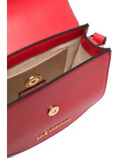 LOVE MOSCHINO LOVE CHAIN Mini shoulder bag red - Women&rsquo;s Bags - 4