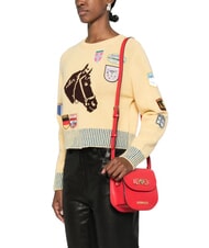 LOVE MOSCHINO LOVE CHAIN Mini shoulder bag red - Women&rsquo;s Bags - 5