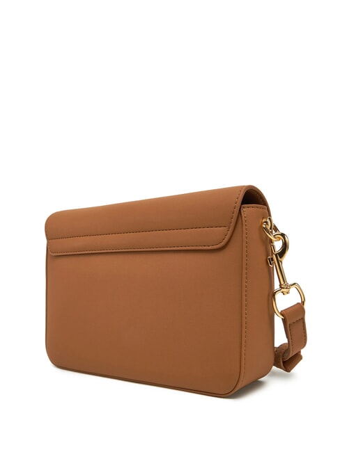 LAMINATED BOLD LOVE Shoulder bag with flap camel - Women&rsquo;s Bags