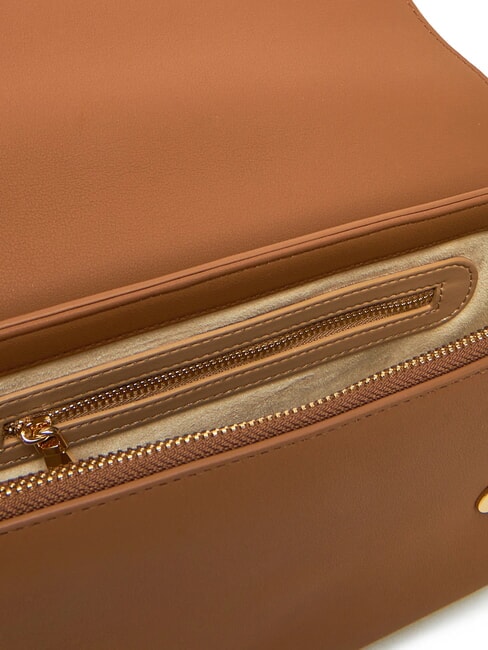 LAMINATED BOLD LOVE Shoulder bag with flap camel - Women&rsquo;s Bags