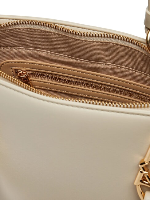 LOVE CHAIN STRAP Shopping bag with shoulder strap ivory - Women’s Bags