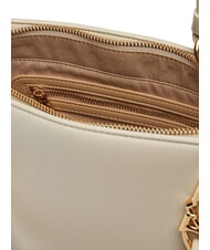 LOVE MOSCHINO LOVE CHAIN STRAP Shopping bag with shoulder strap ivory - Women’s Bags - 4