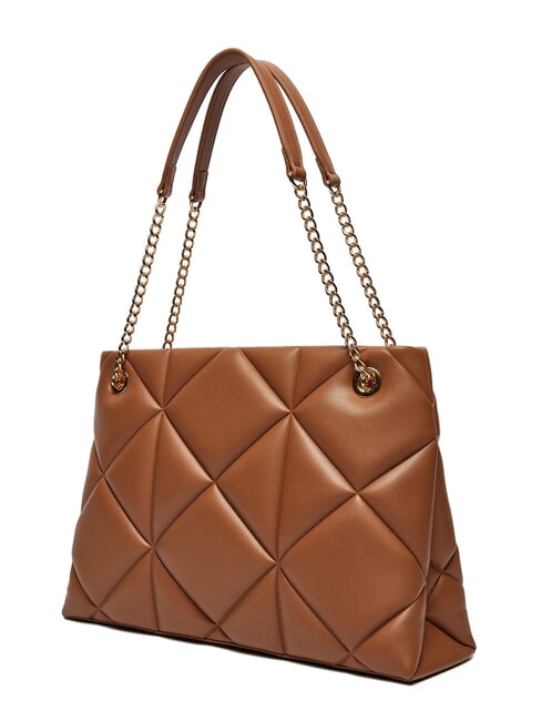 GEOMETRIC Chain Handle Shoulder Bag camel - Women’s Bags