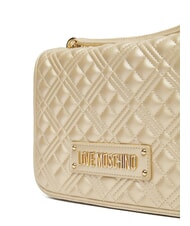 LOVE MOSCHINO BOLD LOVE Shoulder bag with chain handles gold - Women’s Bags - 3
