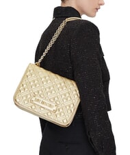 LOVE MOSCHINO BOLD LOVE Shoulder bag with chain handles gold - Women’s Bags - 5