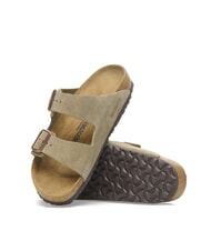 BIRKENSTOCK ARIZONA Sandal slipper with buckles taupe - Unisex shoes - 6