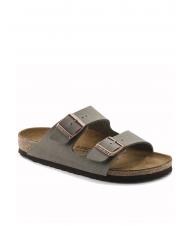BIRKENSTOCK ARIZONA Nubuck sandal stone - Men’s shoes - 4