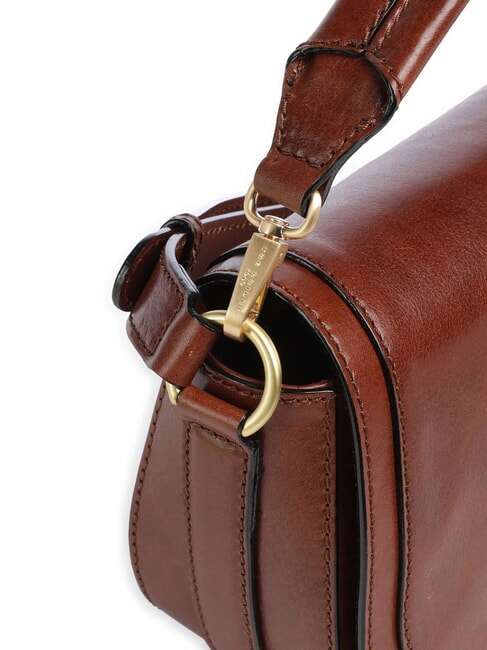 ILARIA Leather shoulder bag BROWN - Women’s Bags