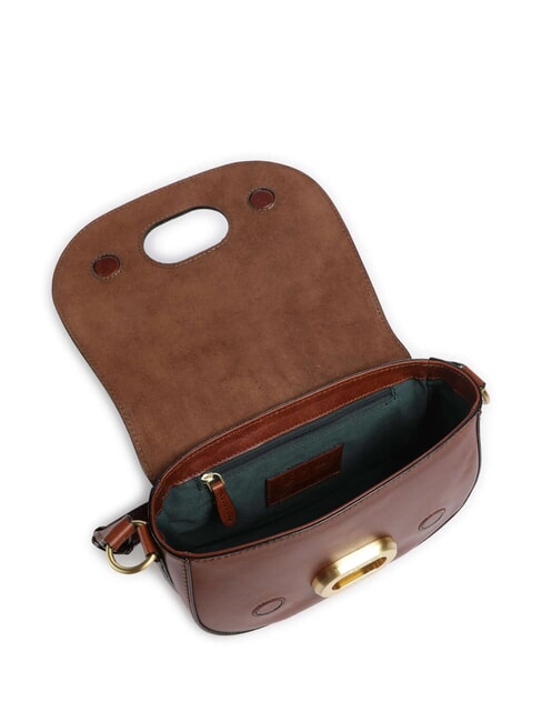 ILARIA Leather shoulder bag BROWN - Women’s Bags