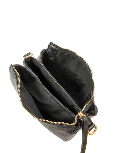 SIMONA Tris dollar leather shoulder bag black - Women’s Bags