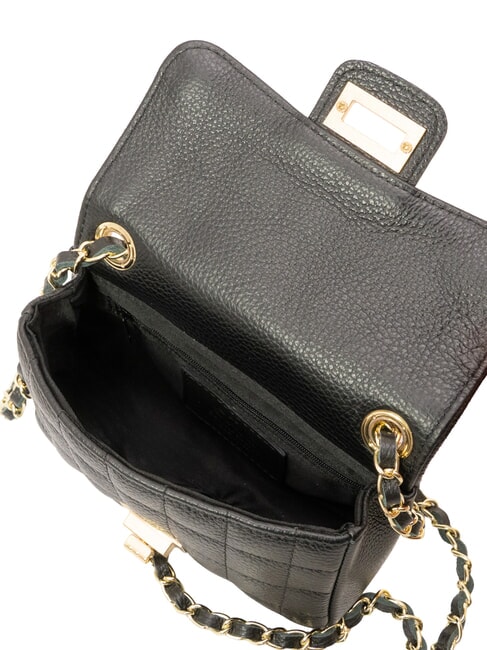 GIULIA Dollar leather chain shoulder bag black - Women’s Bags