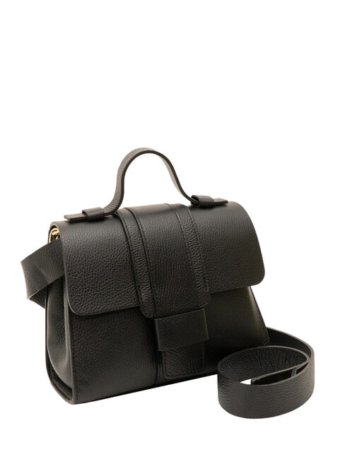 SABRINA Dollar leather satchel bag black - Women’s Bags