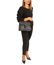 LESAC SABRINA Dollar leather satchel bag black - Women’s Bags - 5