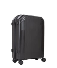 MARIO VALENTINO WOOD Medium size trolley black - Rigid Trolley Cases - 3