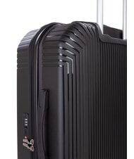 MARIO VALENTINO WOOD Medium size trolley black - Rigid Trolley Cases - 4