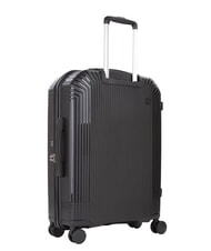 MARIO VALENTINO WOOD Medium size trolley black - Rigid Trolley Cases - 5