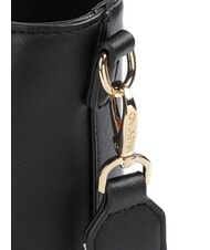 MARIO VALENTINO ZERO RE Shopping bag with logo shoulder strap black - Women’s Bags - 3