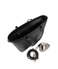 MARIO VALENTINO ZERO RE Shopping bag with logo shoulder strap black - Women’s Bags - 4