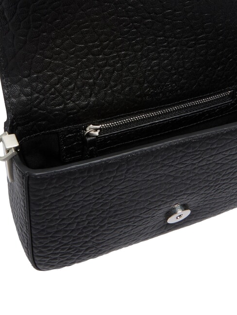 LOVE ONE SLOUCHY  Mini leather shoulder bag black limousine - matt silver - Women’s Bags