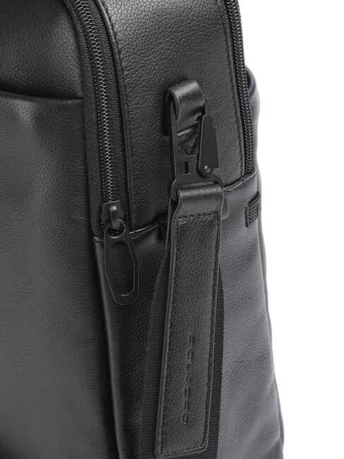 W137  15.6" leather laptop briefcase Black - Work Briefcases