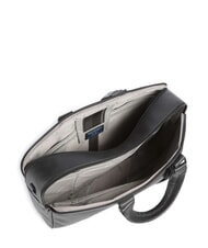 PIQUADRO W137  15.6" leather laptop briefcase Black - Work Briefcases - 4