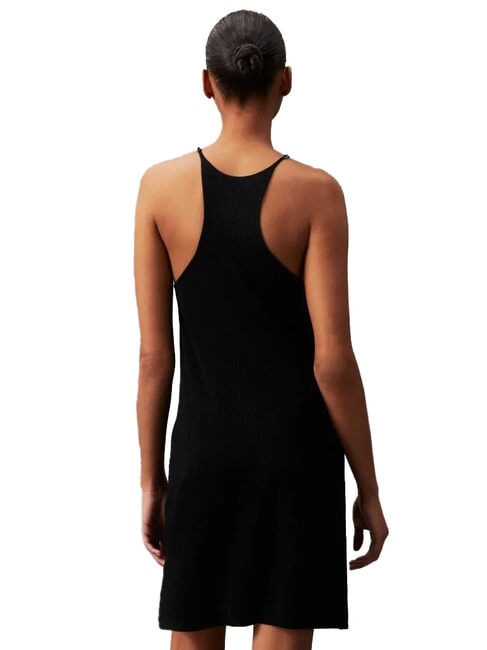CK JEANS Ribbed short tank dress ck black - Woman Clothes
