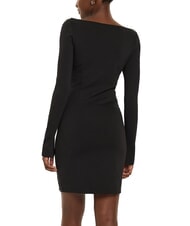 CALVIN KLEIN CK JEANS Short dress with boat neck and long sleeves - Woman Clothes