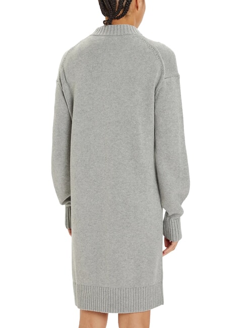 CK JEANS Oversized long-sleeved dress grey heather - Woman Clothes