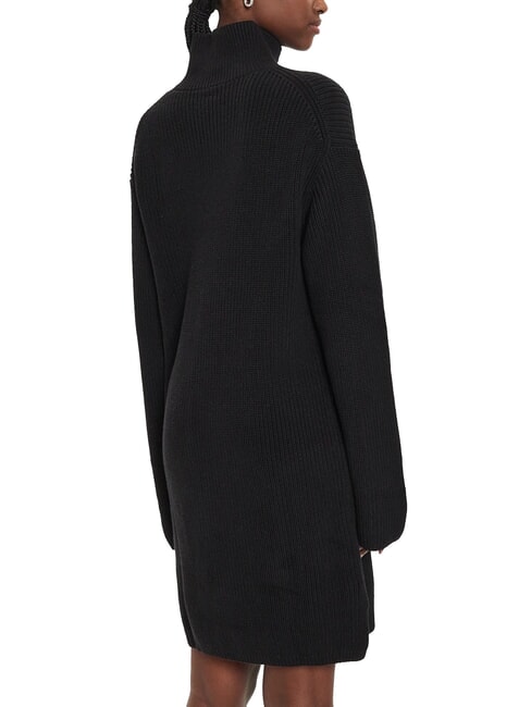 CK JEANS Oversized short turtleneck dress ck black - Woman Clothes