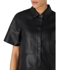 CALVIN KLEIN CK JEANS Short shirt dress with buttons ck black - Woman Clothes - 3