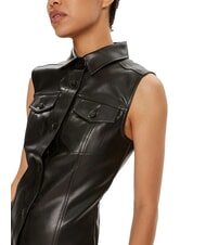 CALVIN KLEIN CK JEANS Knee-length sleeveless dress ck black - Woman Clothes - 4