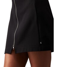 CALVIN KLEIN CK JEANS Short dress with full zip armholes ck black - Woman Clothes - 4
