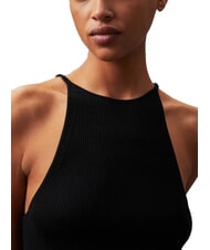 CALVIN KLEIN CK JEANS Ribbed short tank dress ck black - Woman Clothes - 3