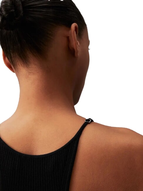 CK JEANS Ribbed short tank dress ck black - Woman Clothes