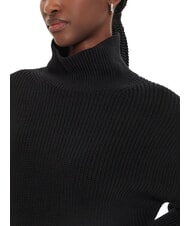 CALVIN KLEIN CK JEANS Oversized short turtleneck dress ck black - Woman Clothes - 3