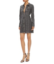 CALVIN KLEIN CK JEANS Long-sleeved full-zip denim dress denim grey - Woman Clothes - 3
