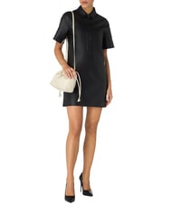 CALVIN KLEIN CK JEANS Short shirt dress with buttons ck black - Woman Clothes - 4