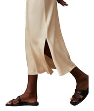 CALVIN KLEIN CK Cut-out midi dress with side slits wood ash - Woman Clothes - 4