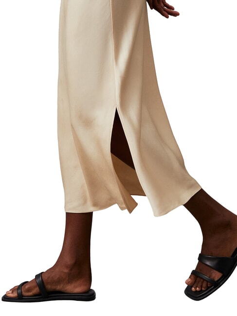 CK Cut-out midi dress with side slits wood ash - Woman Clothes