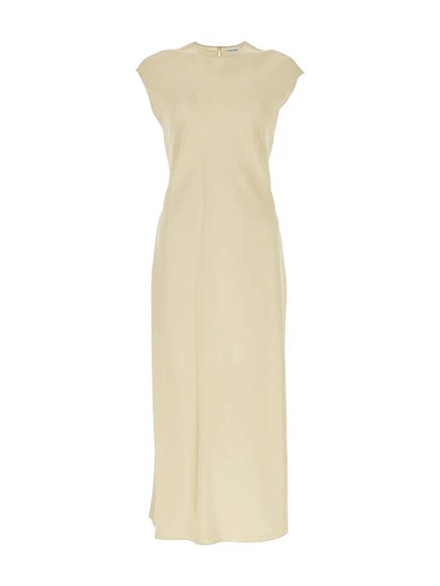 CK Cut-out midi dress with side slits wood ash - Woman Clothes