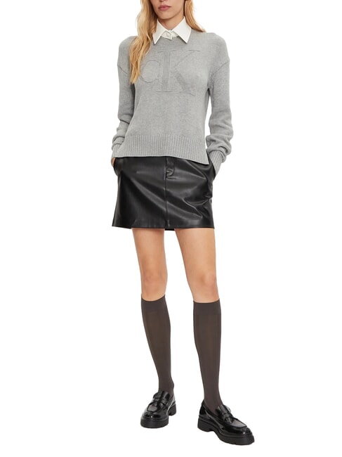 CK JEANS Soft miniskirt ck black - Women's Skirts