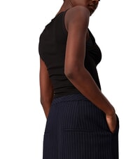 CALVIN KLEIN CK Pinstriped midi skirt night sky / gray morn stripe - Women's Skirts - 3