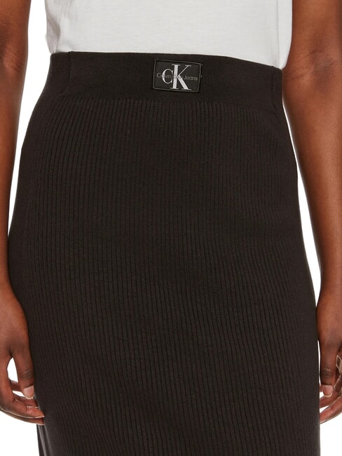 CK JEANS Stretch midi skirt ck black - Women's Skirts