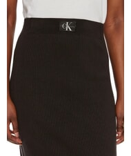 CALVIN KLEIN CK JEANS Stretch midi skirt ck black - Women's Skirts - 3