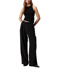 CALVIN KLEIN CK JEANS Asymmetrical tank top ck black - T-shirt - 4