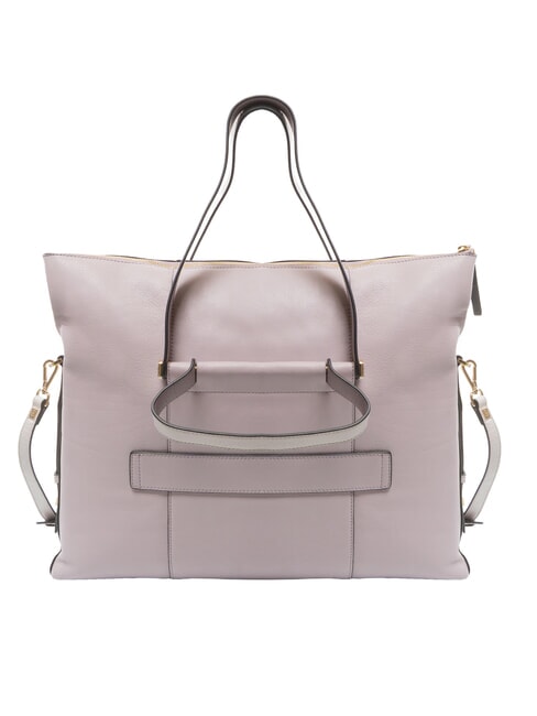 CIRCLE  15.6" laptop bag, in leather purple/purple - Work Briefcases