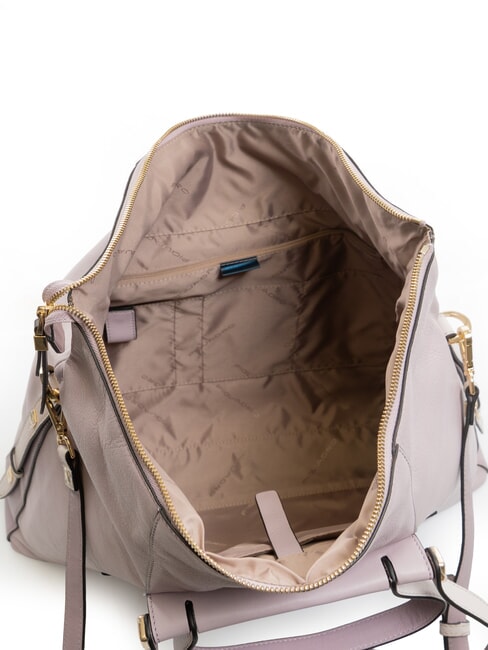 CIRCLE  15.6" laptop bag, in leather purple/purple - Work Briefcases