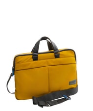 PIQUADRO PQ-RY 15.6" Laptop Briefcase yellow black - Work Briefcases - 2